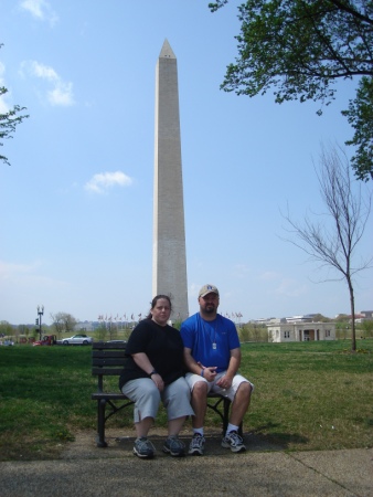 Kristy and I at Washington Monument