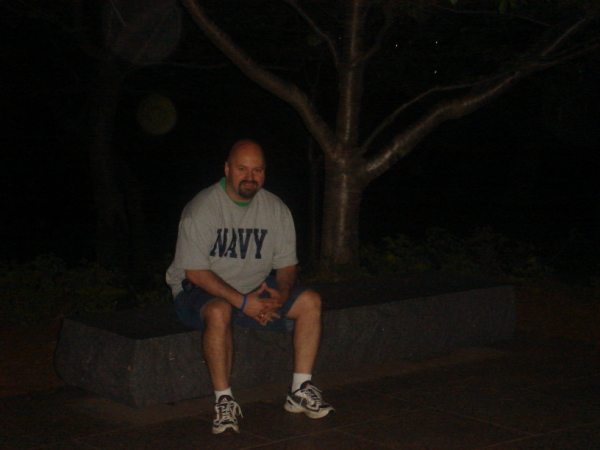 Waiting at the FDR Memorial